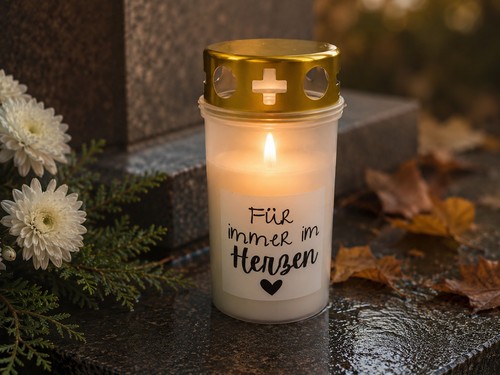 Grabkerze mit spruch - grabkerze,