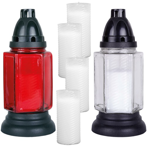 Grableuchte glas 24cm inkl 5 - 24cm, inkl.