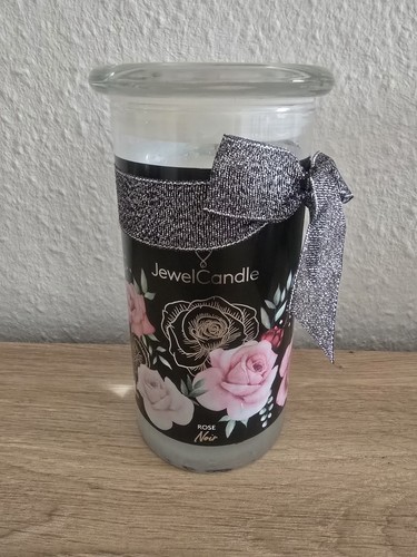 Juwelkerze mit schmuck rose - schmuck,