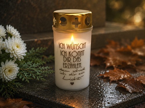Grabkerze mit spruch - spruch, –